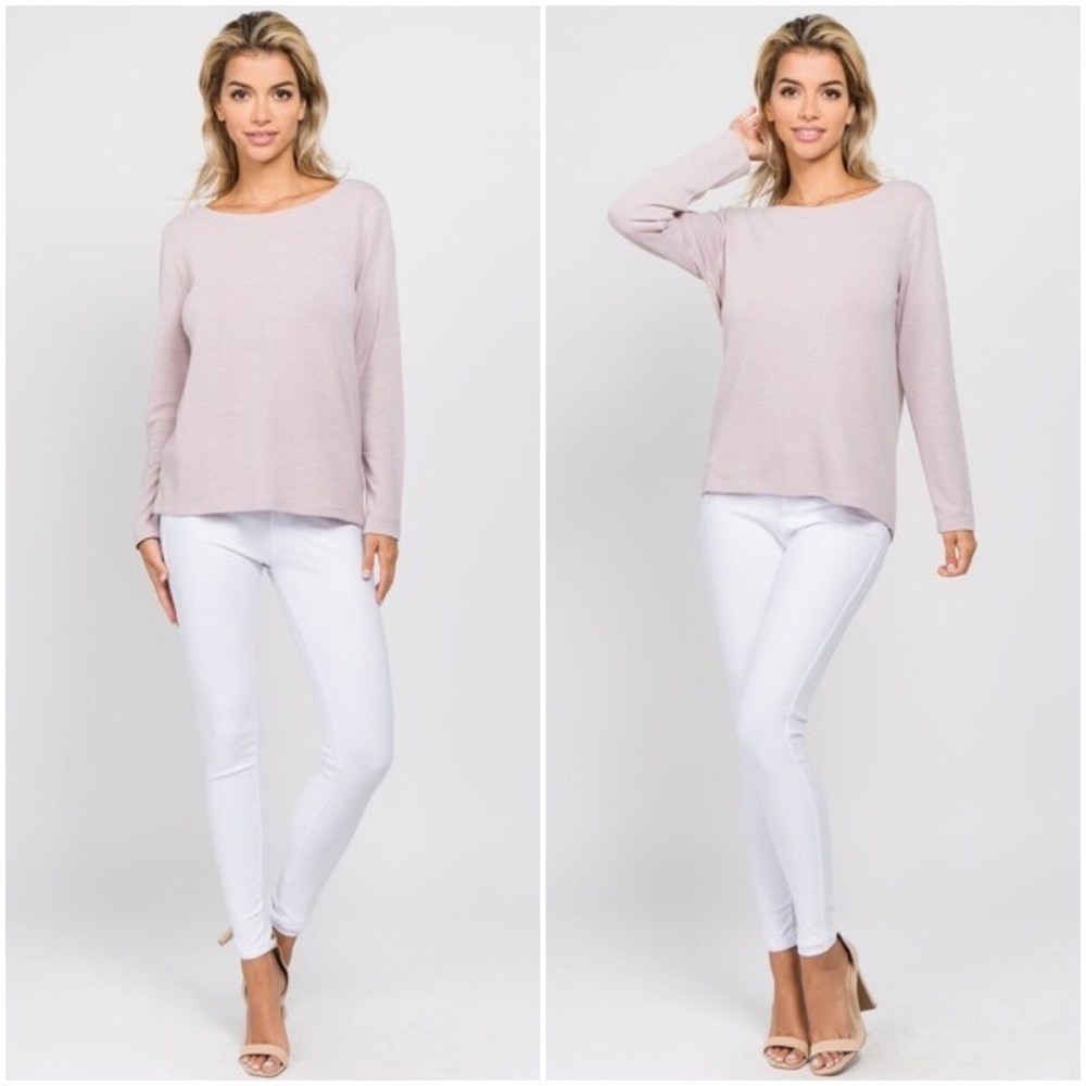 Athena | Open Back Top | Dusty Mauve - Picture 2 of 2